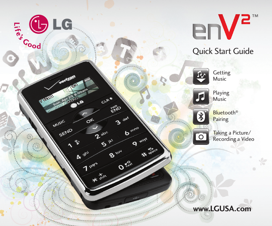 LG Cell Phone User Manual | 8 pages