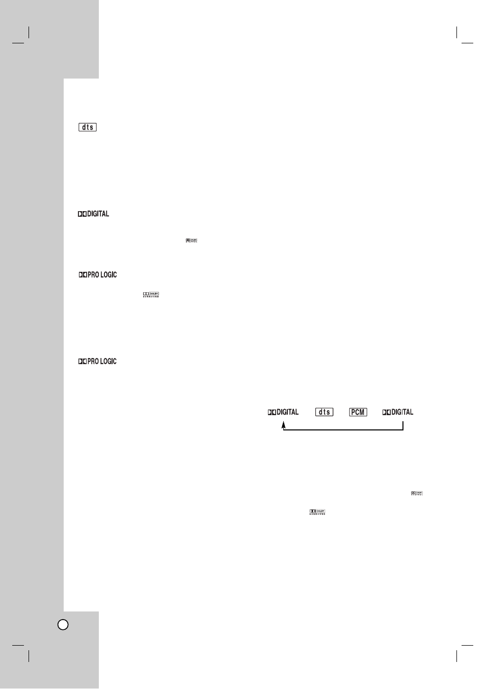 Mini glossary for audio stream & surround mode, Sound mode | LG LH-CX245 User Manual | Page 16 / 53