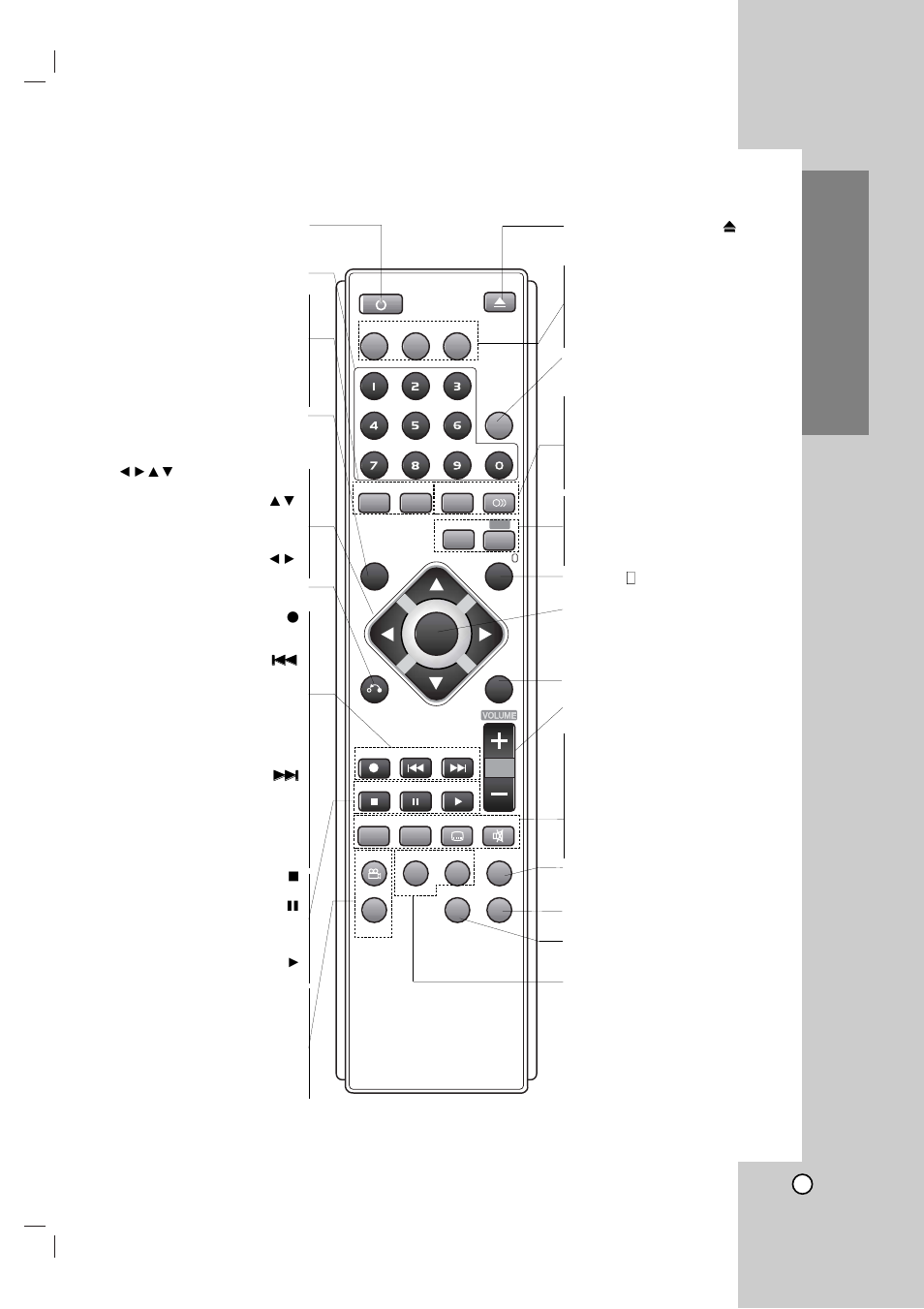 Remote control introduction | LG LH-CX245 User Manual | Page 9 / 53