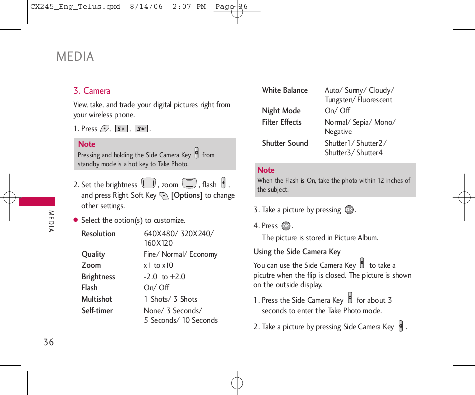 Media | LG 245 User Manual | Page 37 / 78