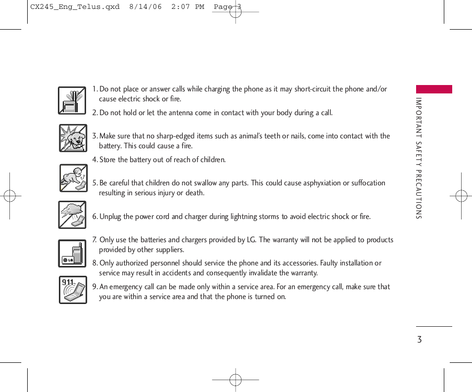 LG 245 User Manual | Page 4 / 78