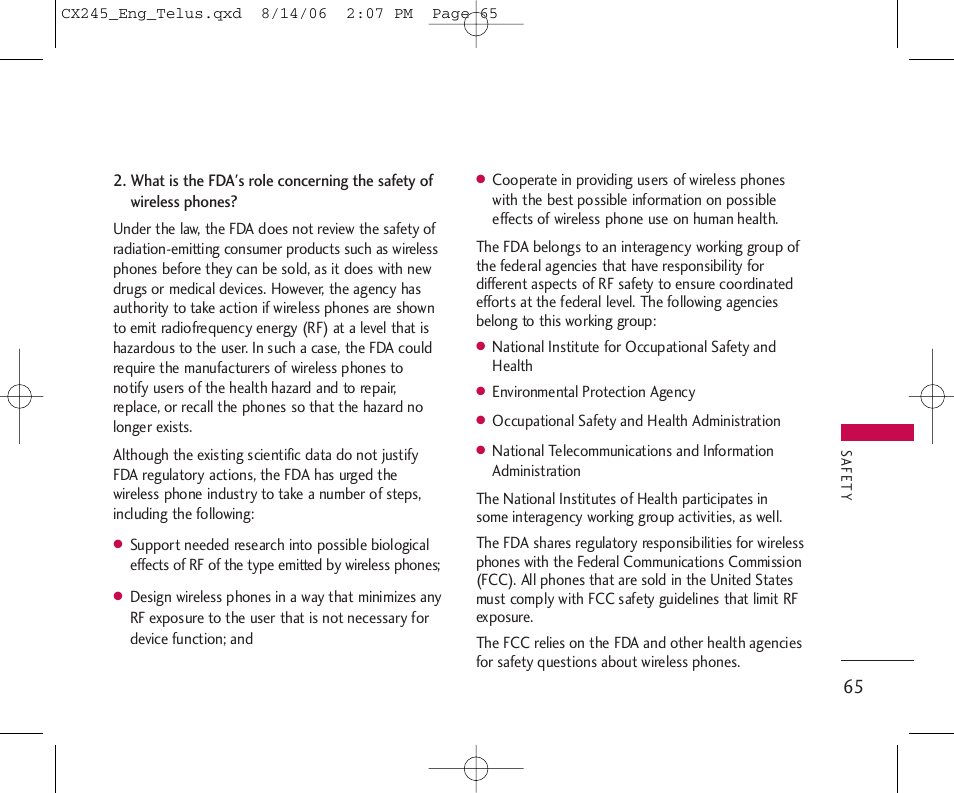 LG 245 User Manual | Page 66 / 78
