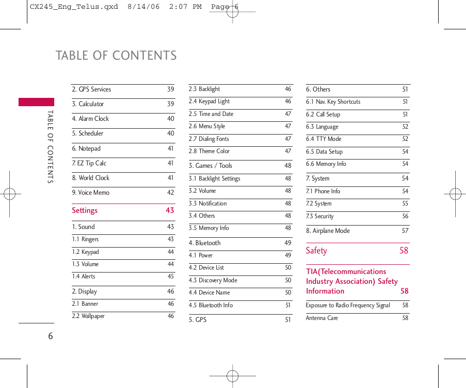 LG 245 User Manual | Page 7 / 78