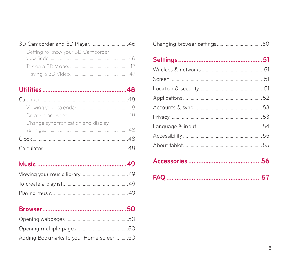 LG V909 User Manual | Page 7 / 66