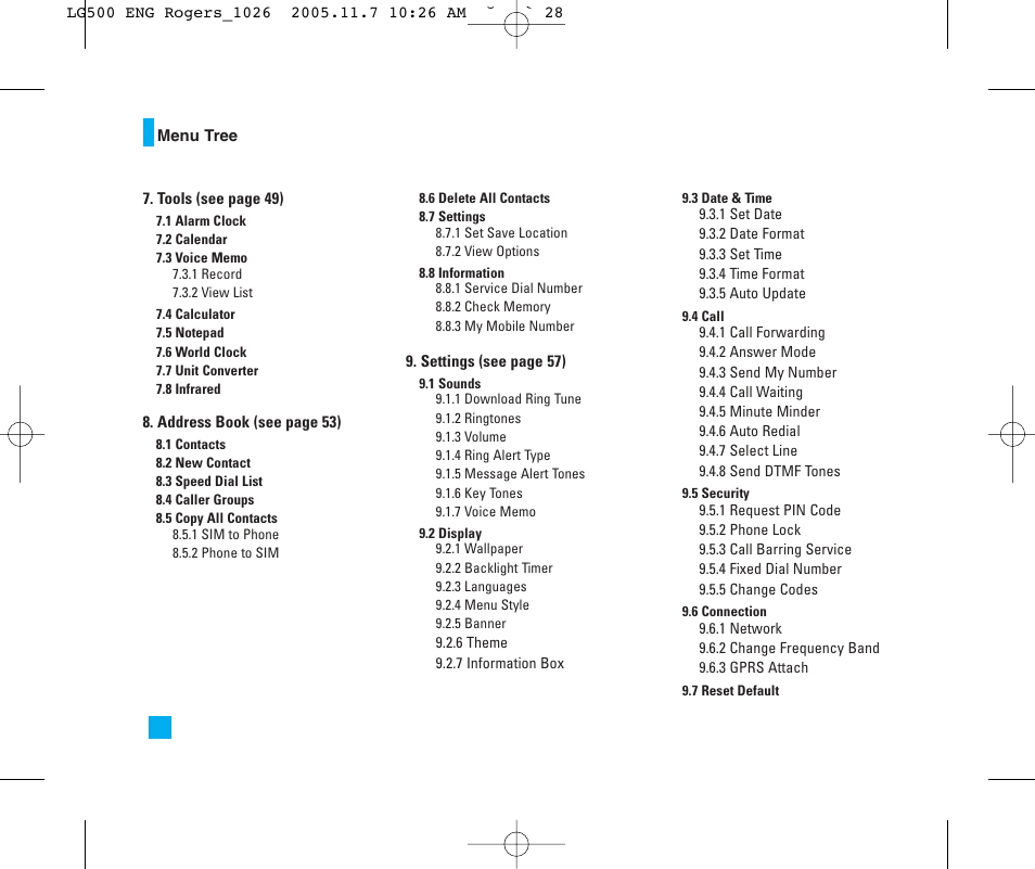 LG 500 User Manual | Page 28 / 85