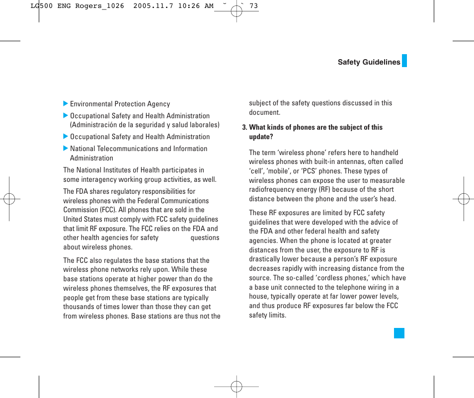 LG 500 User Manual | Page 73 / 85