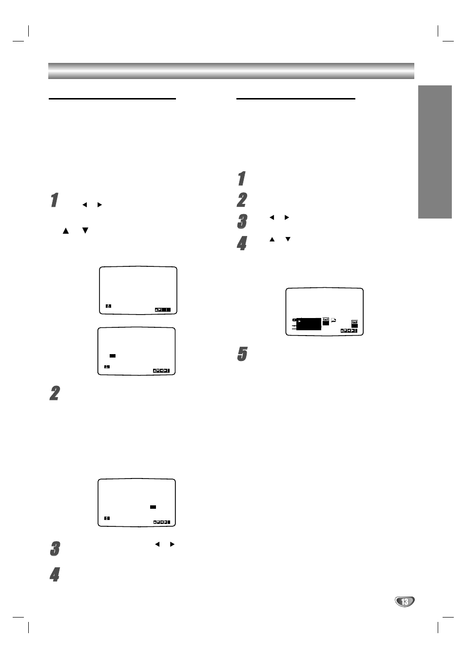 Before operation - vcr part, Setting the clock manually, Prep ara tion | LG DV1000 User Manual | Page 13 / 37