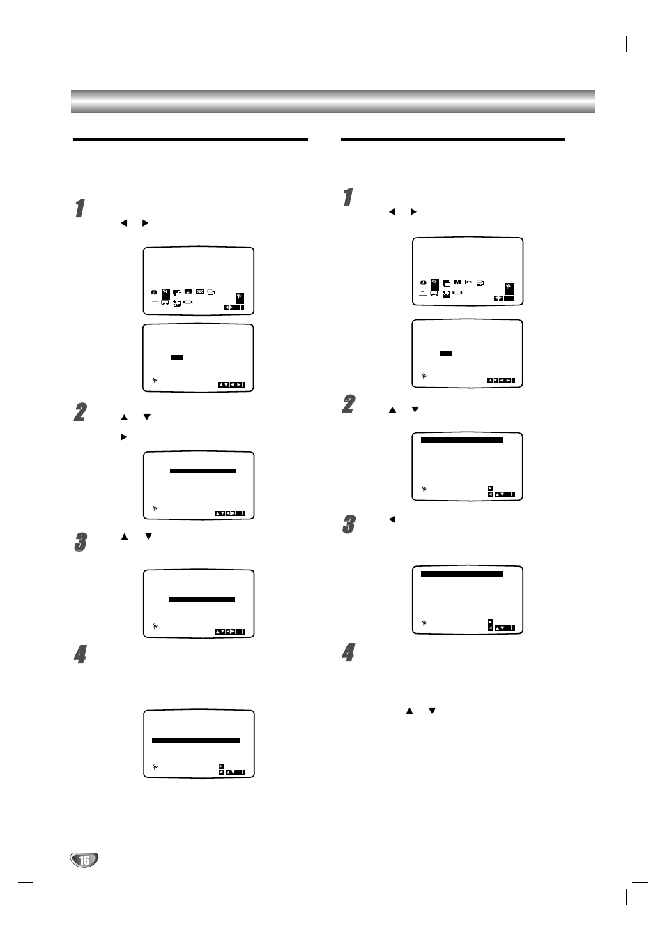 Deleting & selecting tv stations, Press | LG DV1000 User Manual | Page 16 / 37