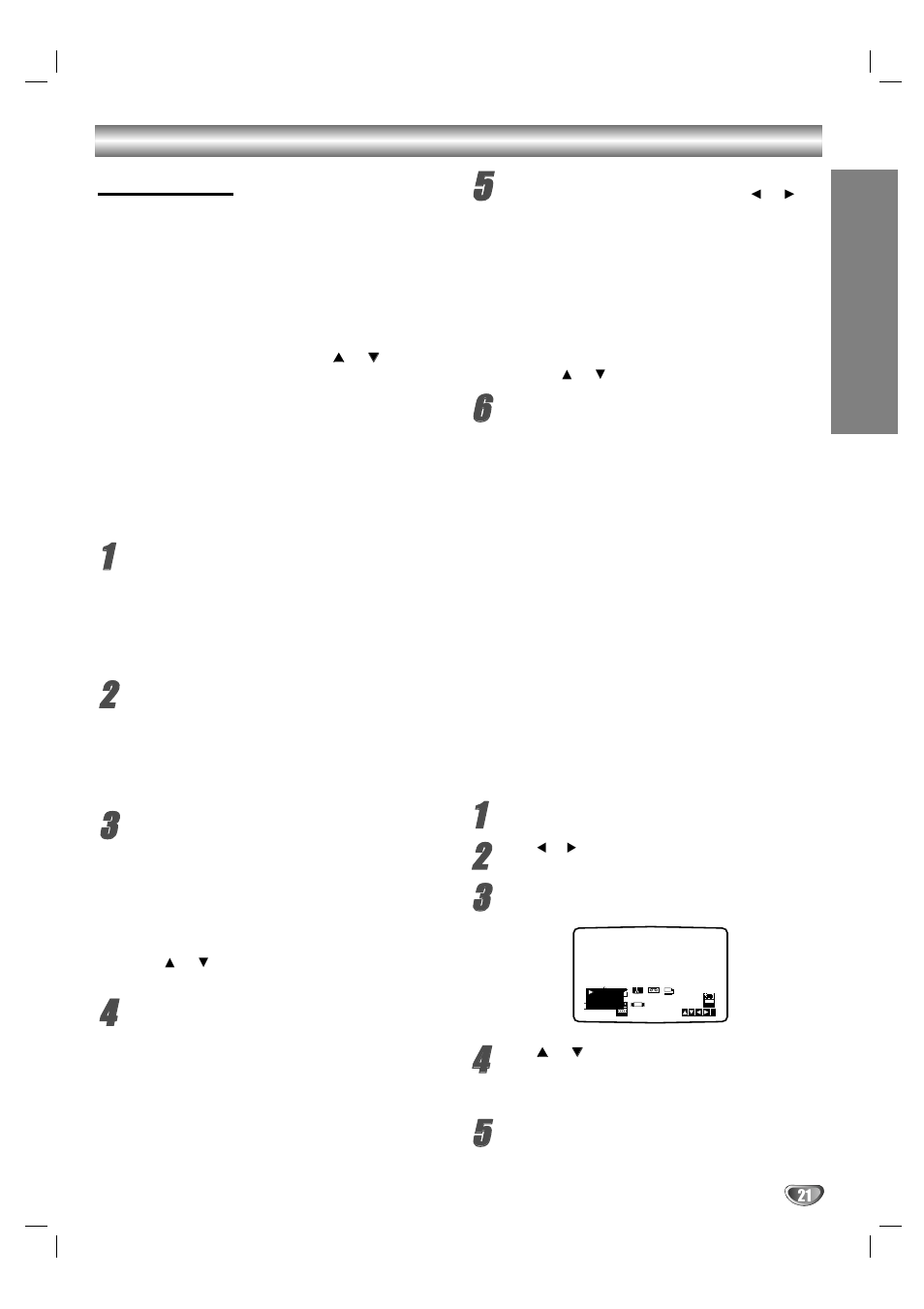 Operation with tape playing a tape | LG DV1000 User Manual | Page 21 / 37