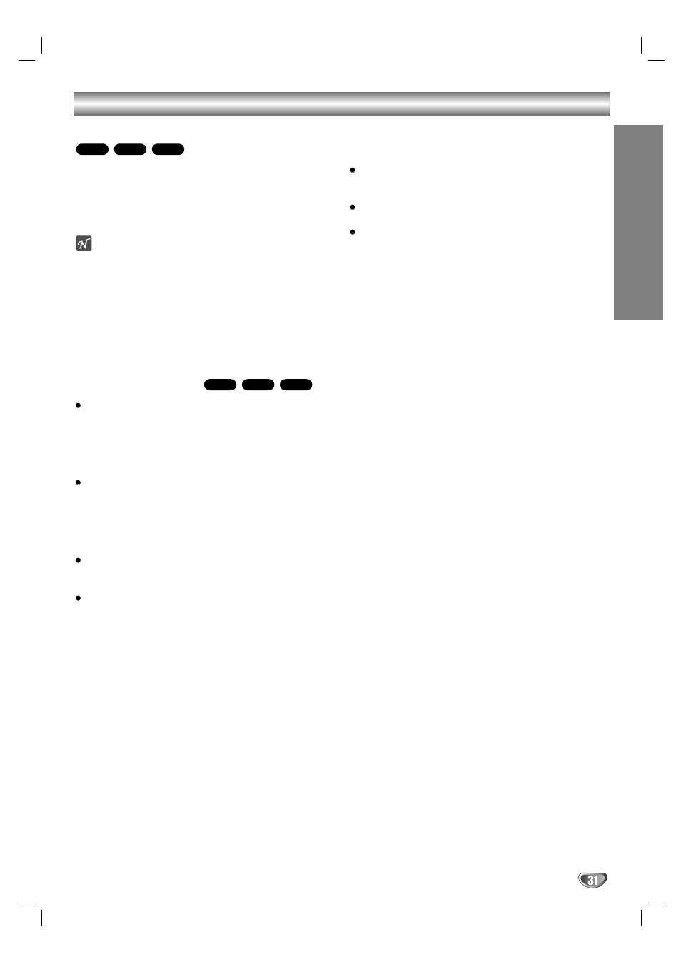 Additional operation - dvd part, Opera tion, Screen saver | Video mode setting | LG DV1000 User Manual | Page 31 / 37