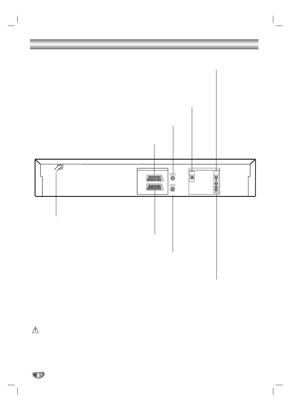 Rear panel | LG DV1000 User Manual | Page 8 / 37