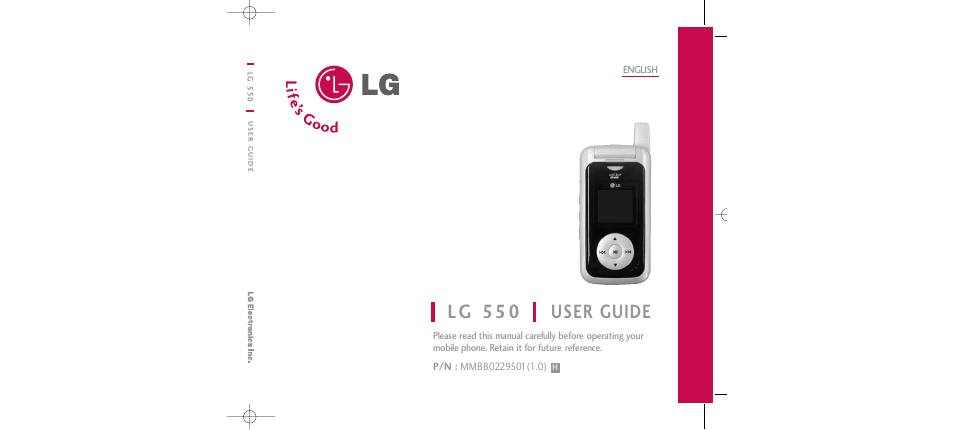 LG 550 User Manual | 92 pages