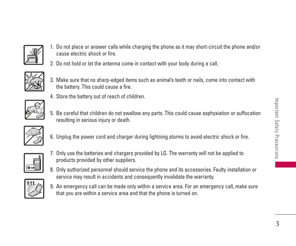 LG 550 User Manual | Page 4 / 92