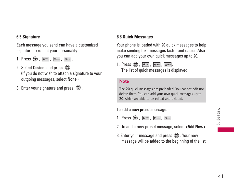 LG 550 User Manual | Page 42 / 92