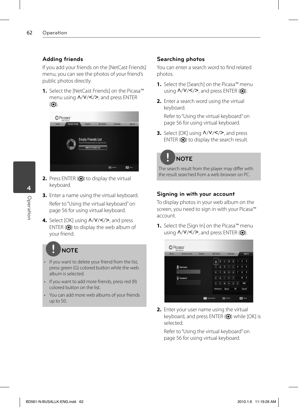 LG BD550 User Manual | Page 62 / 84