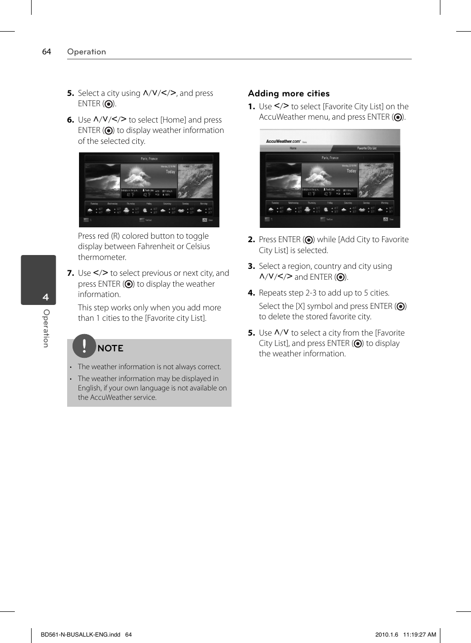 LG BD550 User Manual | Page 64 / 84