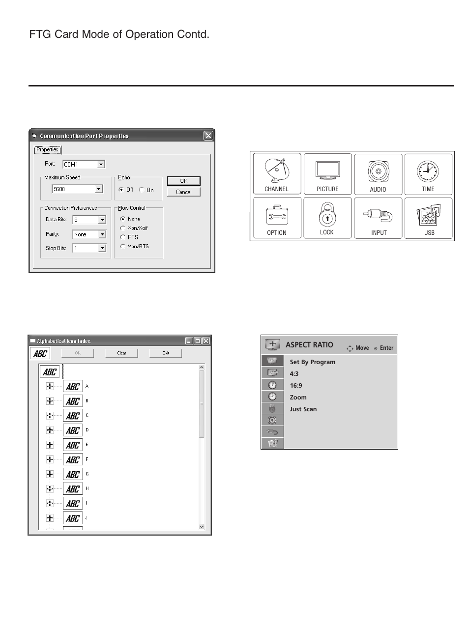 Ftg card mode of operation contd | LG SAC34026004 User Manual | Page 119 / 156