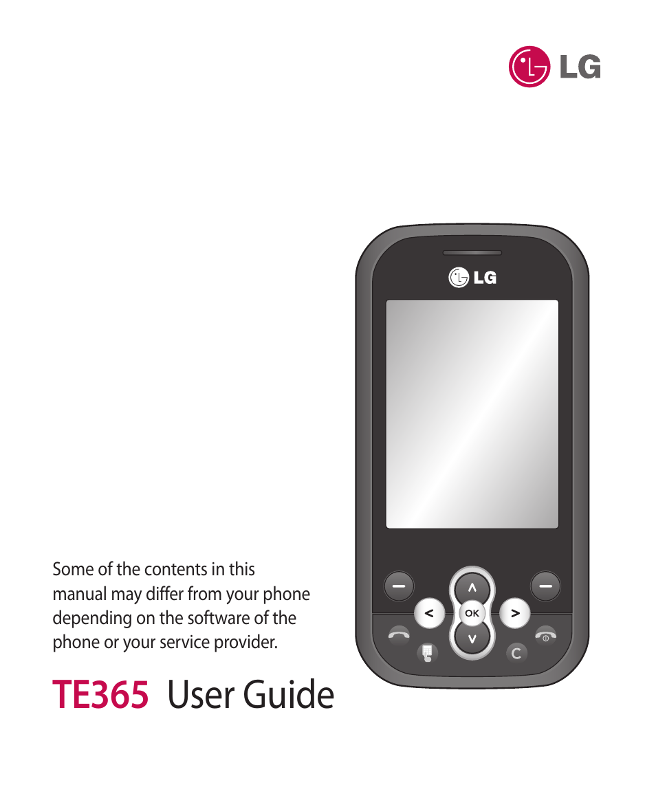 Te365 user guide | LG TE365 User Manual | Page 5 / 107