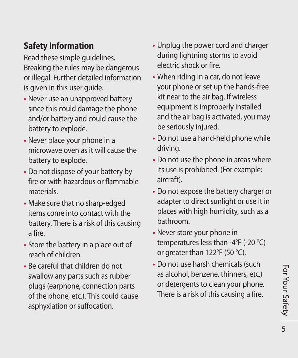 LG TE365 User Manual | Page 9 / 107