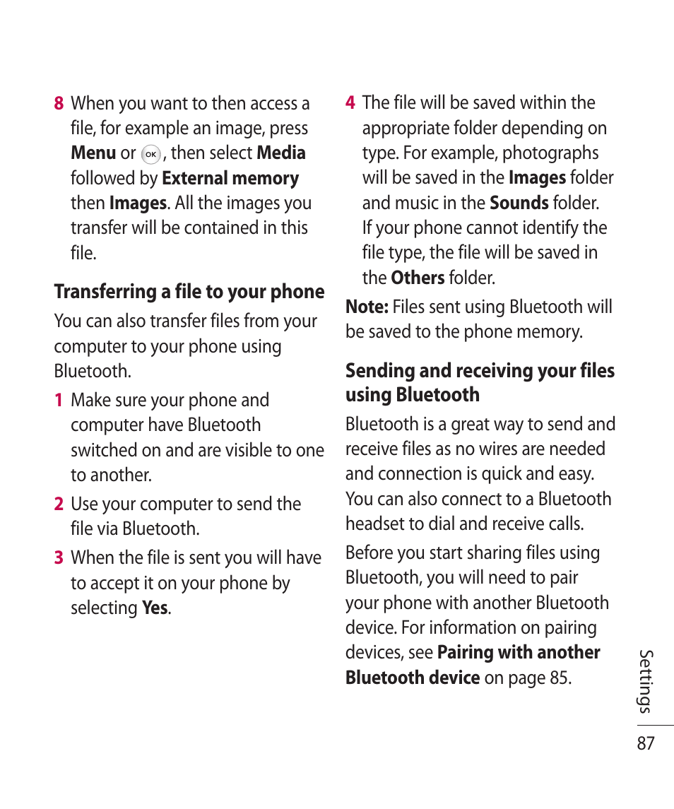 LG TE365 User Manual | Page 91 / 107