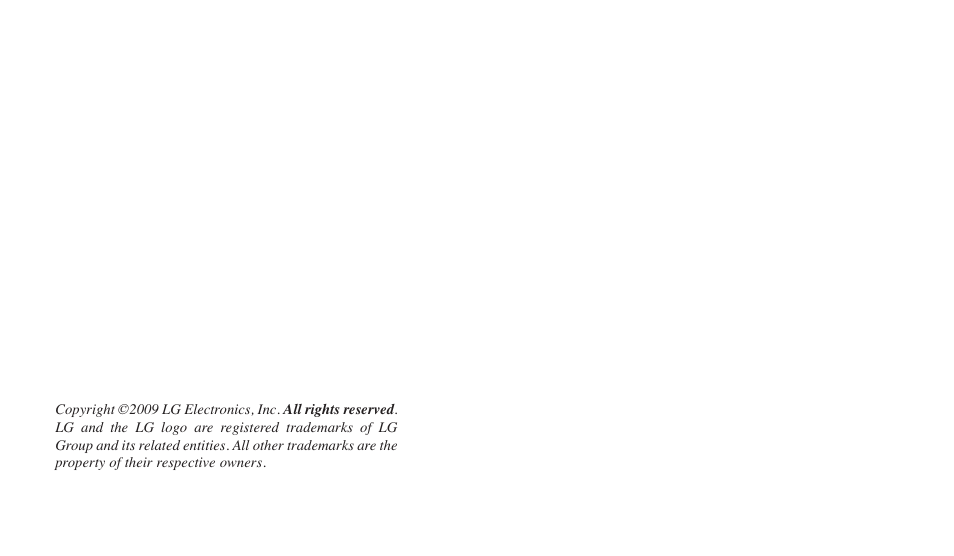 LG BANTER UX265G User Manual | Page 2 / 124