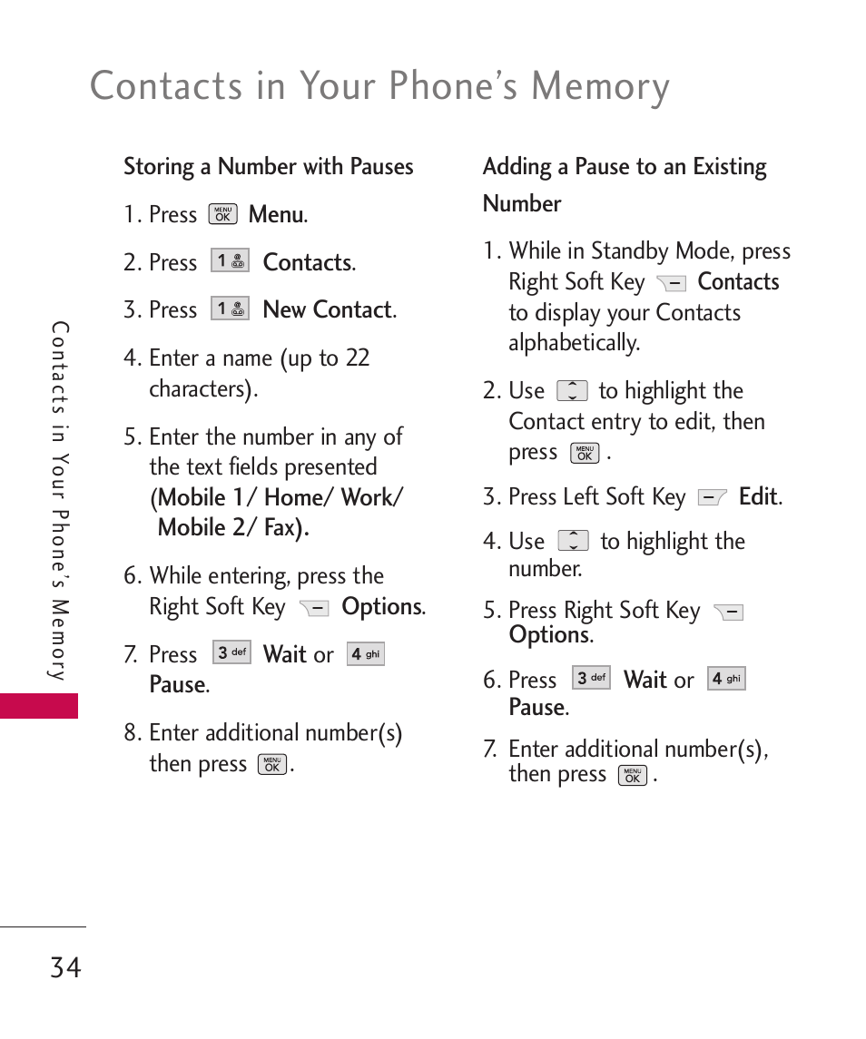 LG BANTER UX265G User Manual | Page 36 / 124