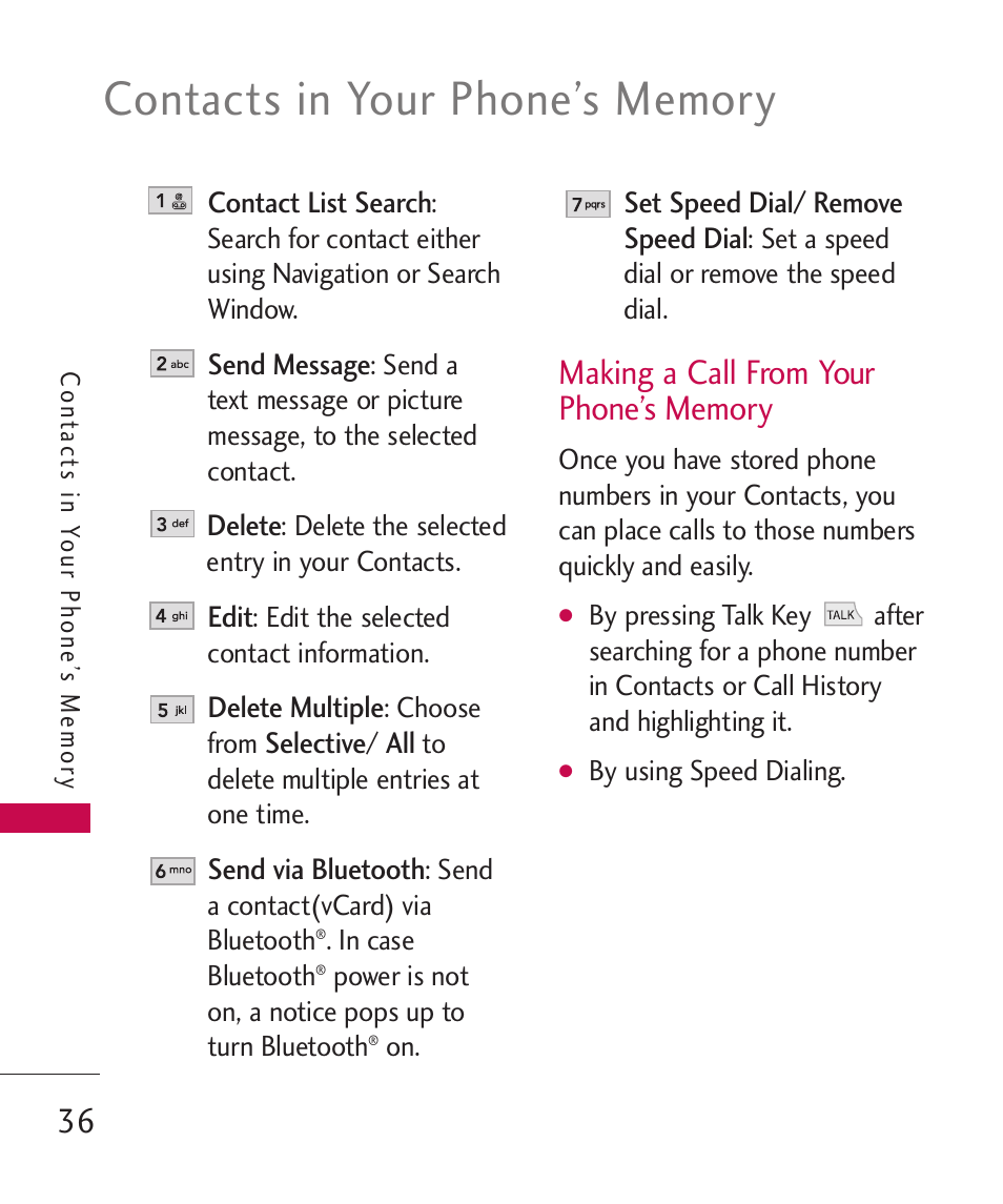 LG BANTER UX265G User Manual | Page 38 / 124