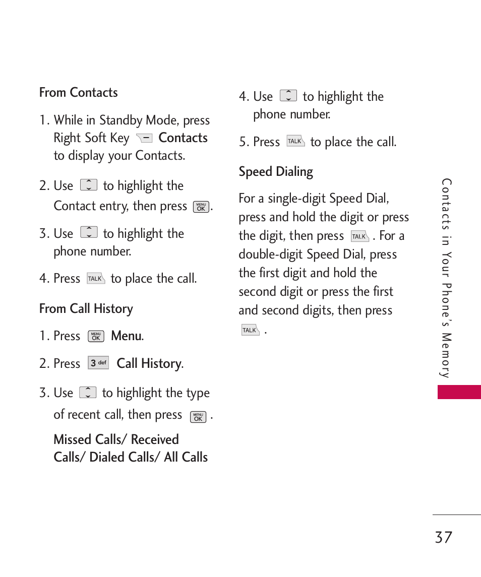 LG BANTER UX265G User Manual | Page 39 / 124