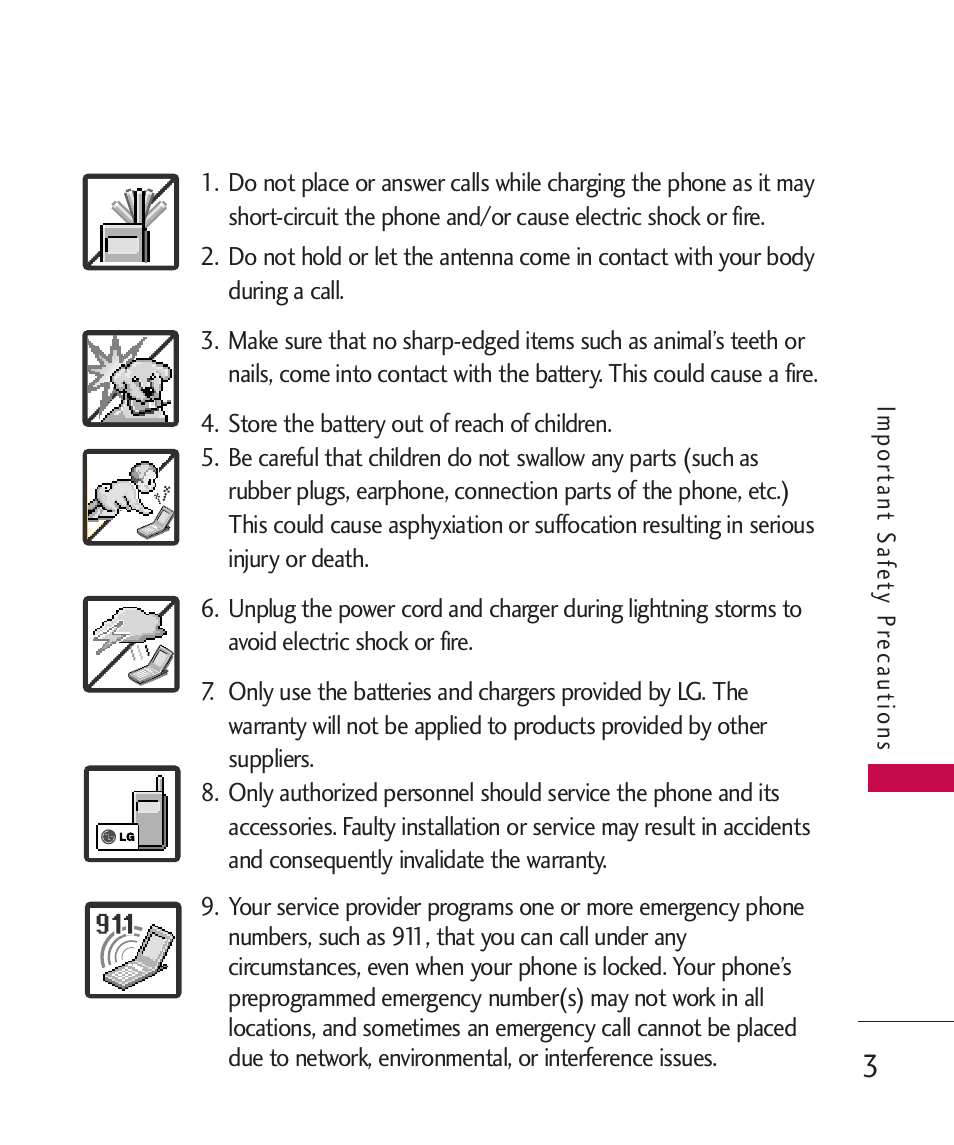 LG BANTER UX265G User Manual | Page 5 / 124