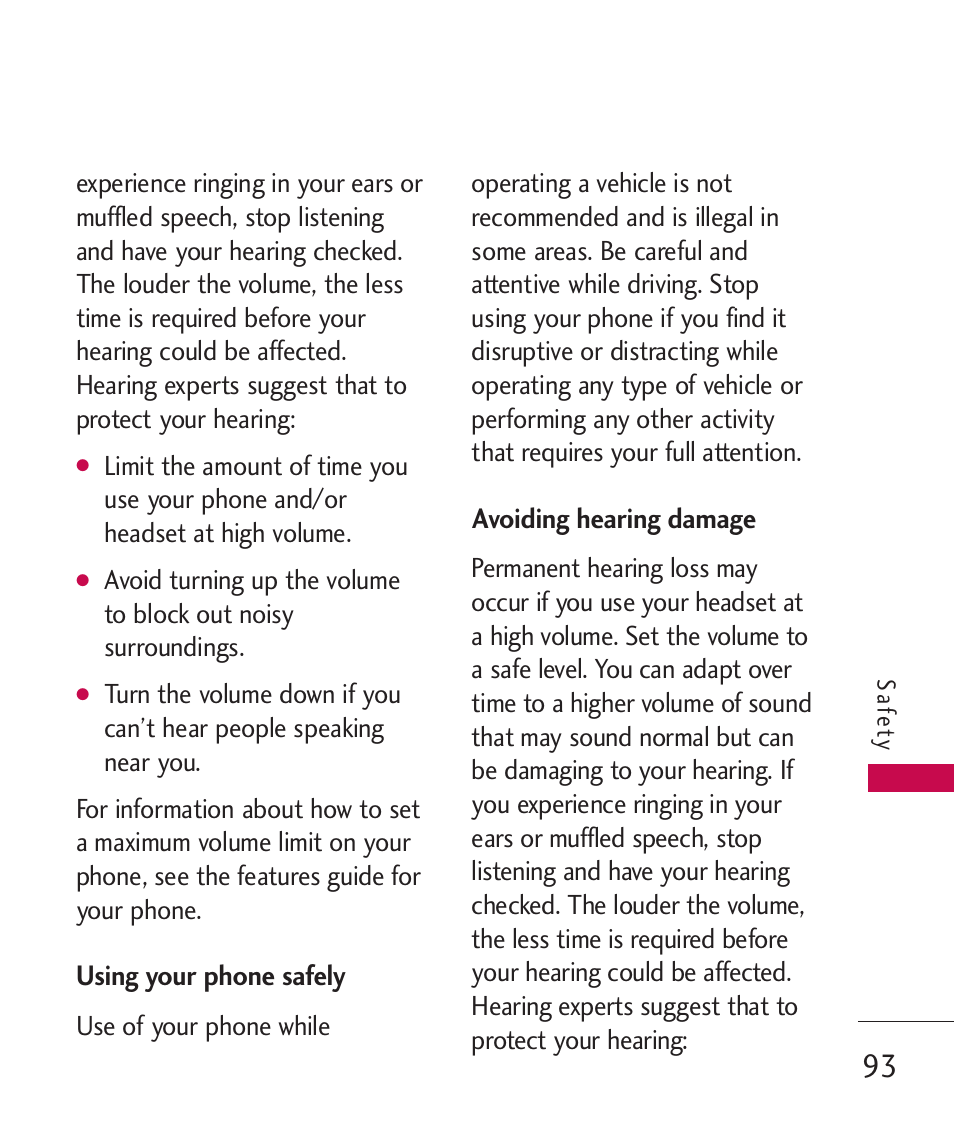 LG BANTER UX265G User Manual | Page 95 / 124