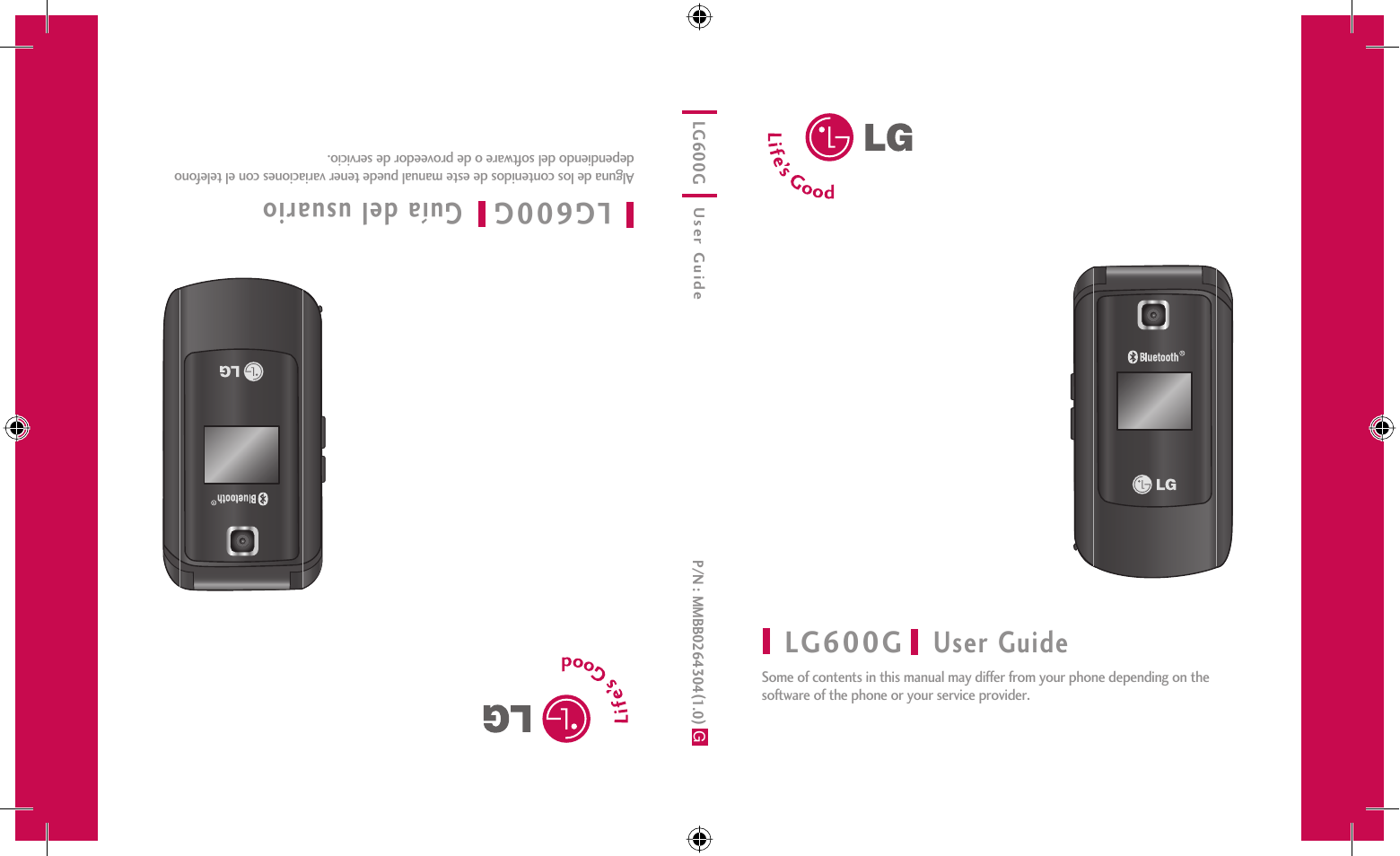 LG 600G User Manual | 204 pages