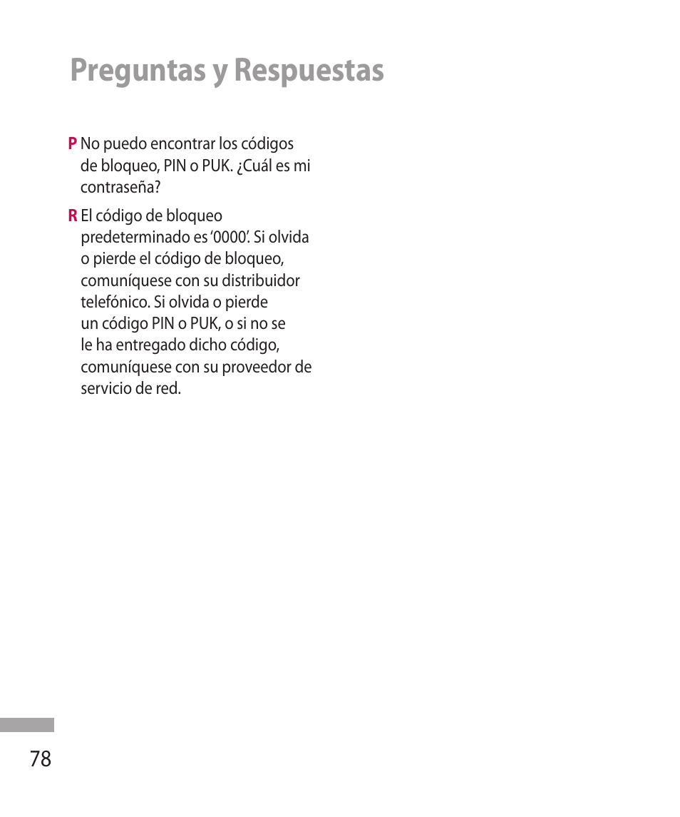 Preguntas y respuestas | LG 600G User Manual | Page 174 / 204