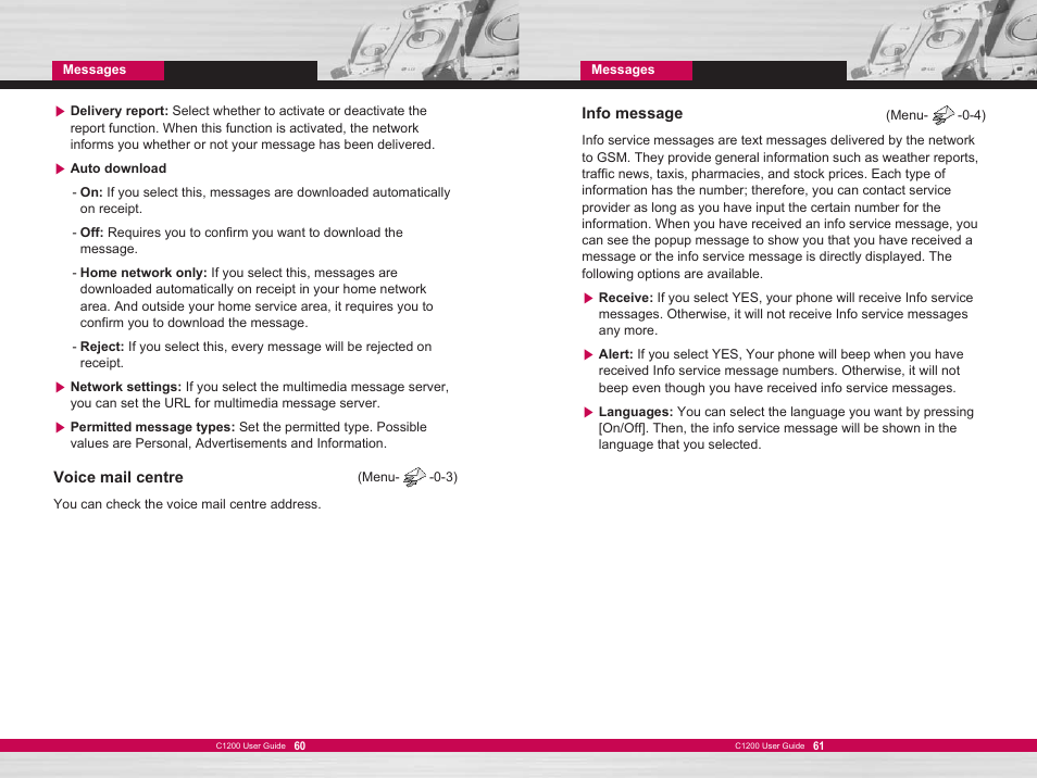 LG C1200 User Manual | Page 31 / 49