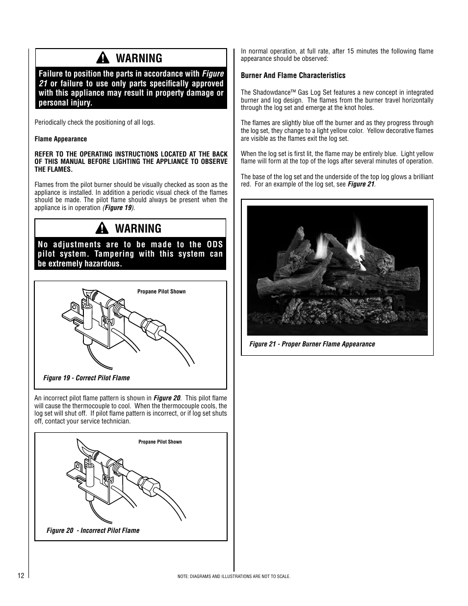 Warning | LG SHADOWDANCE LSVFSD-LP User Manual | Page 12 / 20