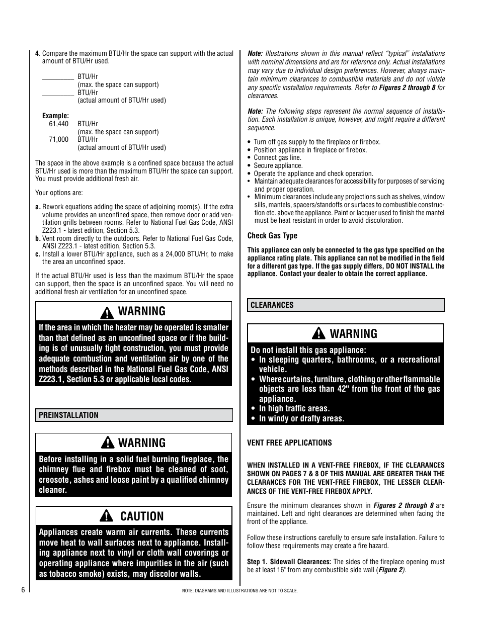 Warning, Caution | LG SHADOWDANCE LSVFSD-LP User Manual | Page 6 / 20