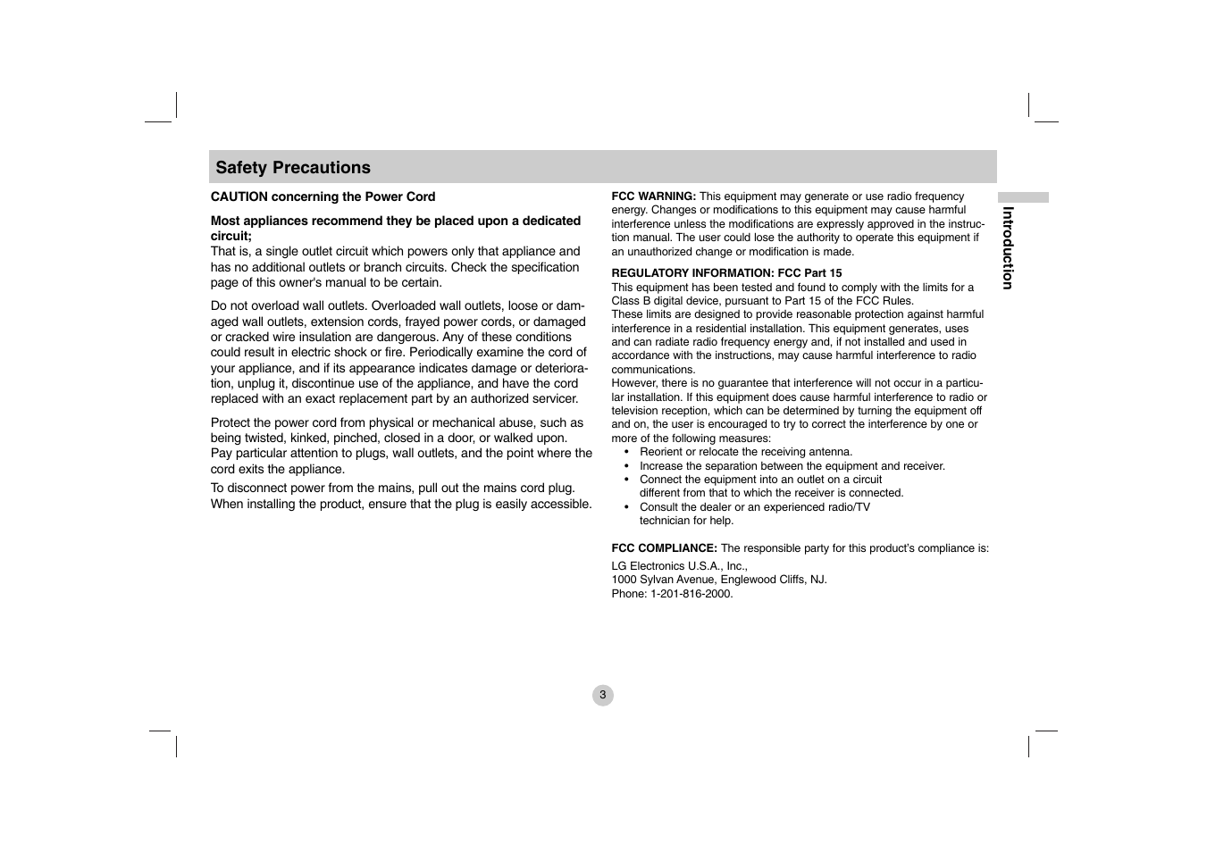 LG DP771 User Manual | Page 3 / 44