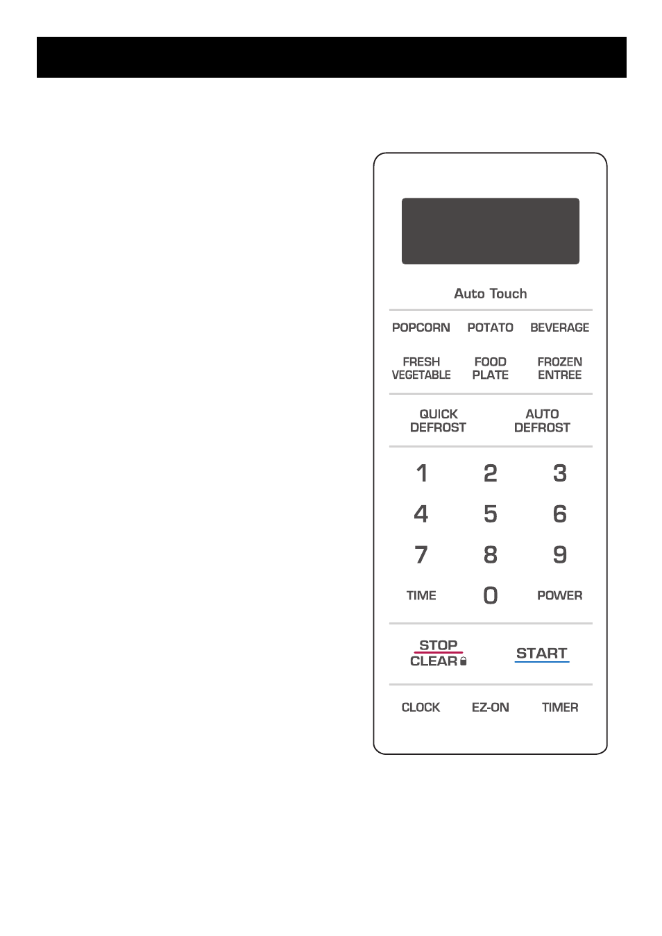 Understanding your microwave oven, Control panel | LG LMA840W User Manual | Page 8 / 26