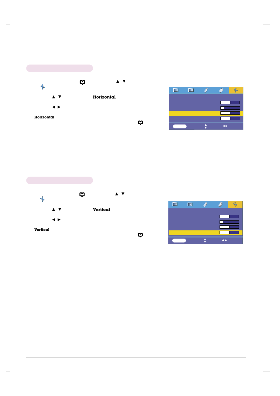 Using horizontal function, Using vertical function, Using vertical function using horizontal function | LG HS101 User Manual | Page 23 / 26