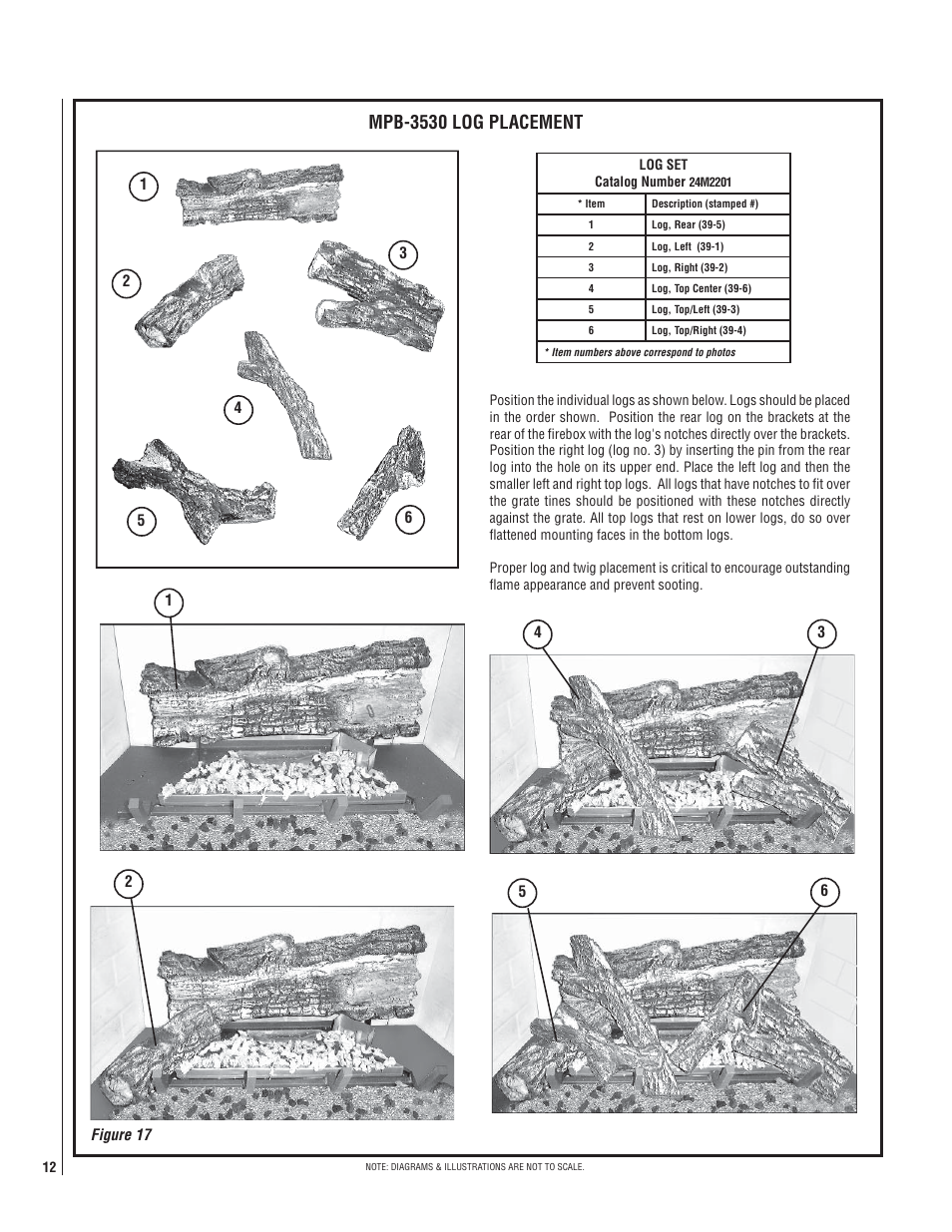 Mpb-3530 log placement | LG LENNOX MPB3328CNE User Manual | Page 12 / 28