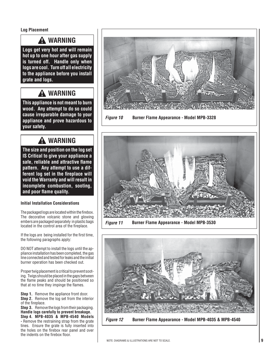 Warning | LG LENNOX MPB3328CNE User Manual | Page 9 / 28