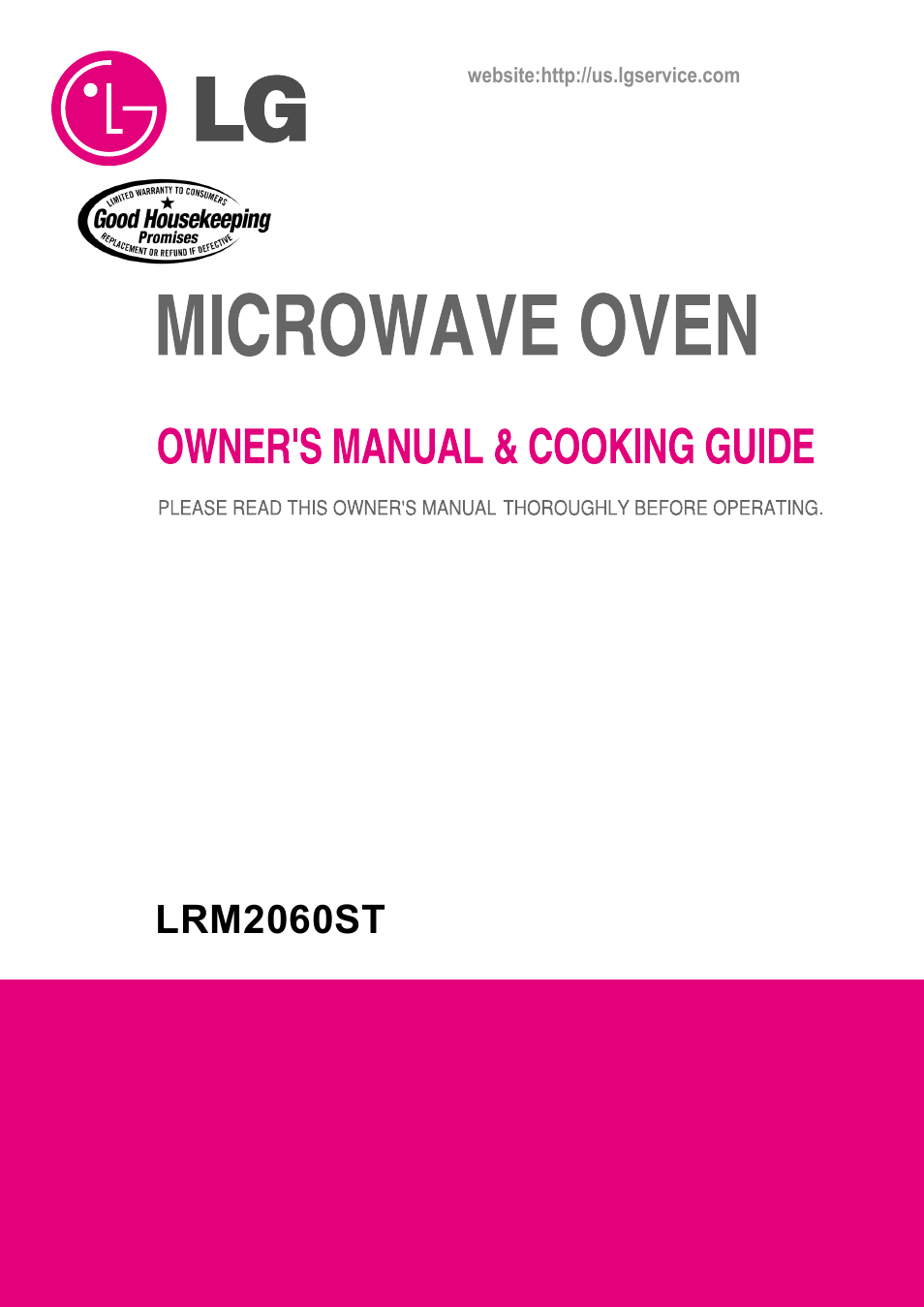 LG LRM2060ST User Manual | 25 pages