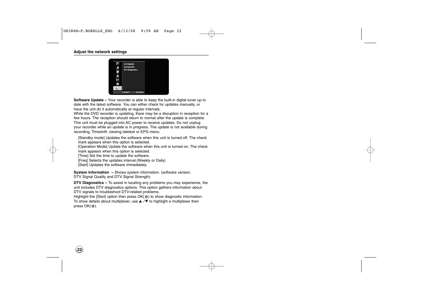 LG DRT389H User Manual | Page 22 / 40