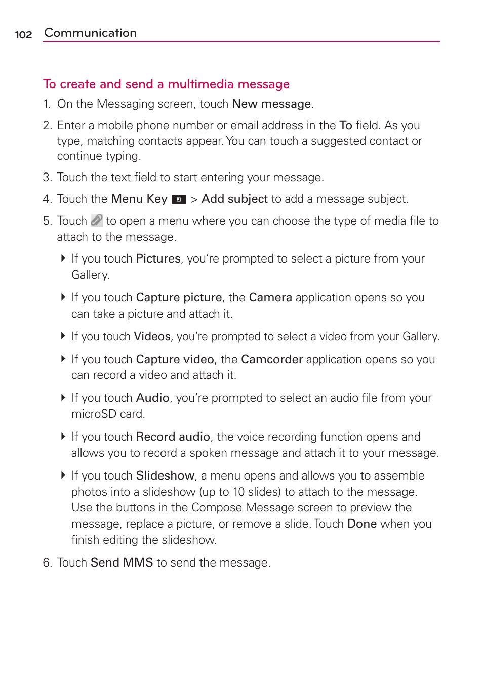 LG CONNECT 4G MFL67218101 User Manual | Page 104 / 415