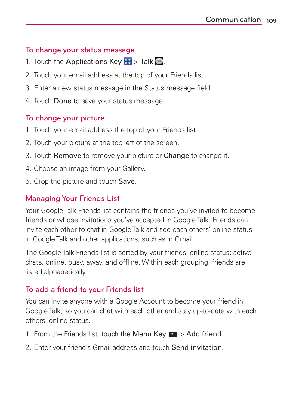 LG CONNECT 4G MFL67218101 User Manual | Page 111 / 415