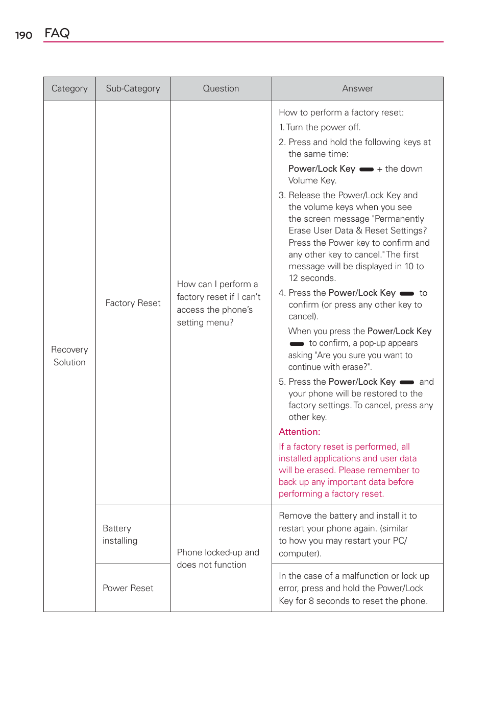 LG CONNECT 4G MFL67218101 User Manual | Page 192 / 415