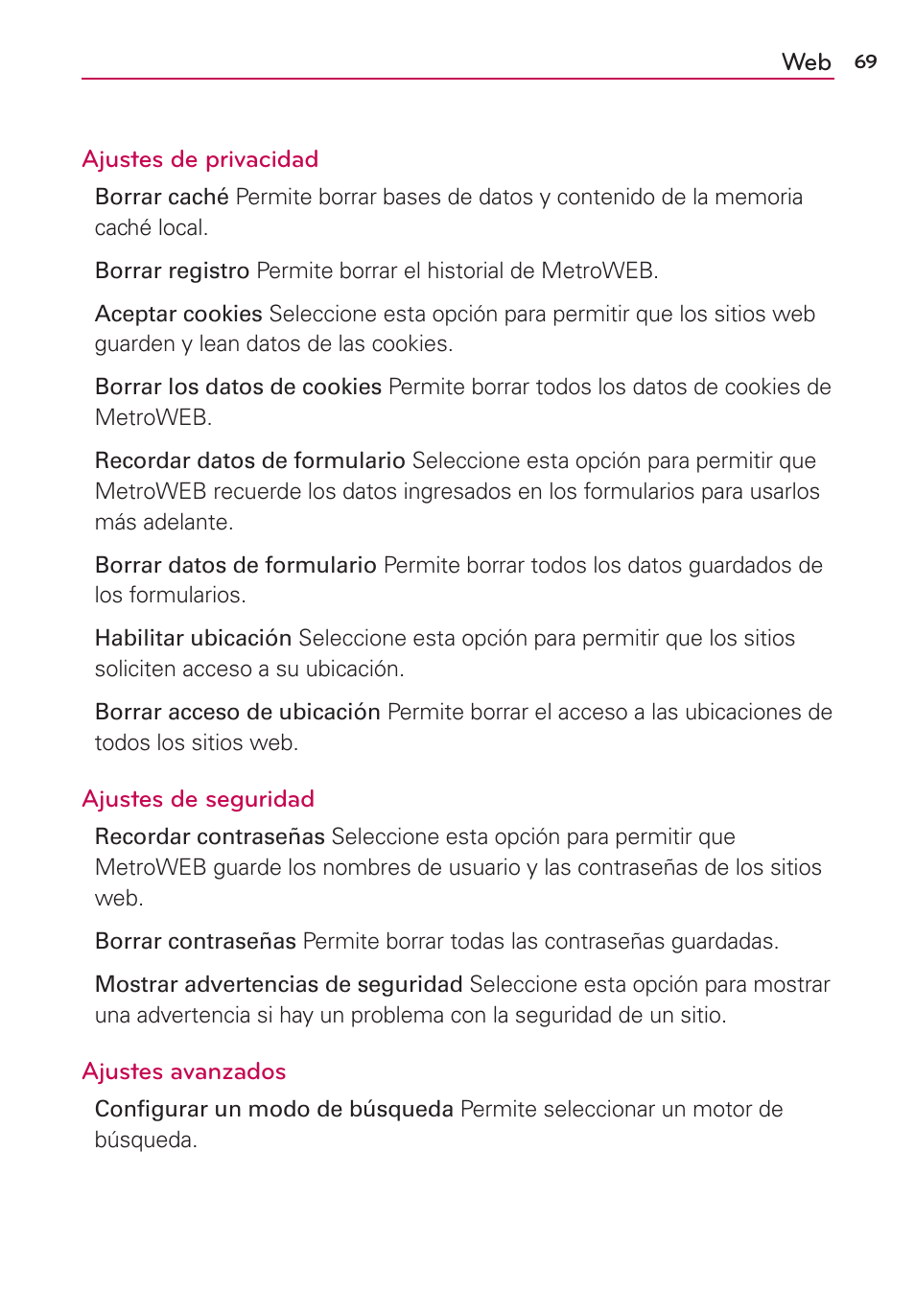 LG CONNECT 4G MFL67218101 User Manual | Page 275 / 415
