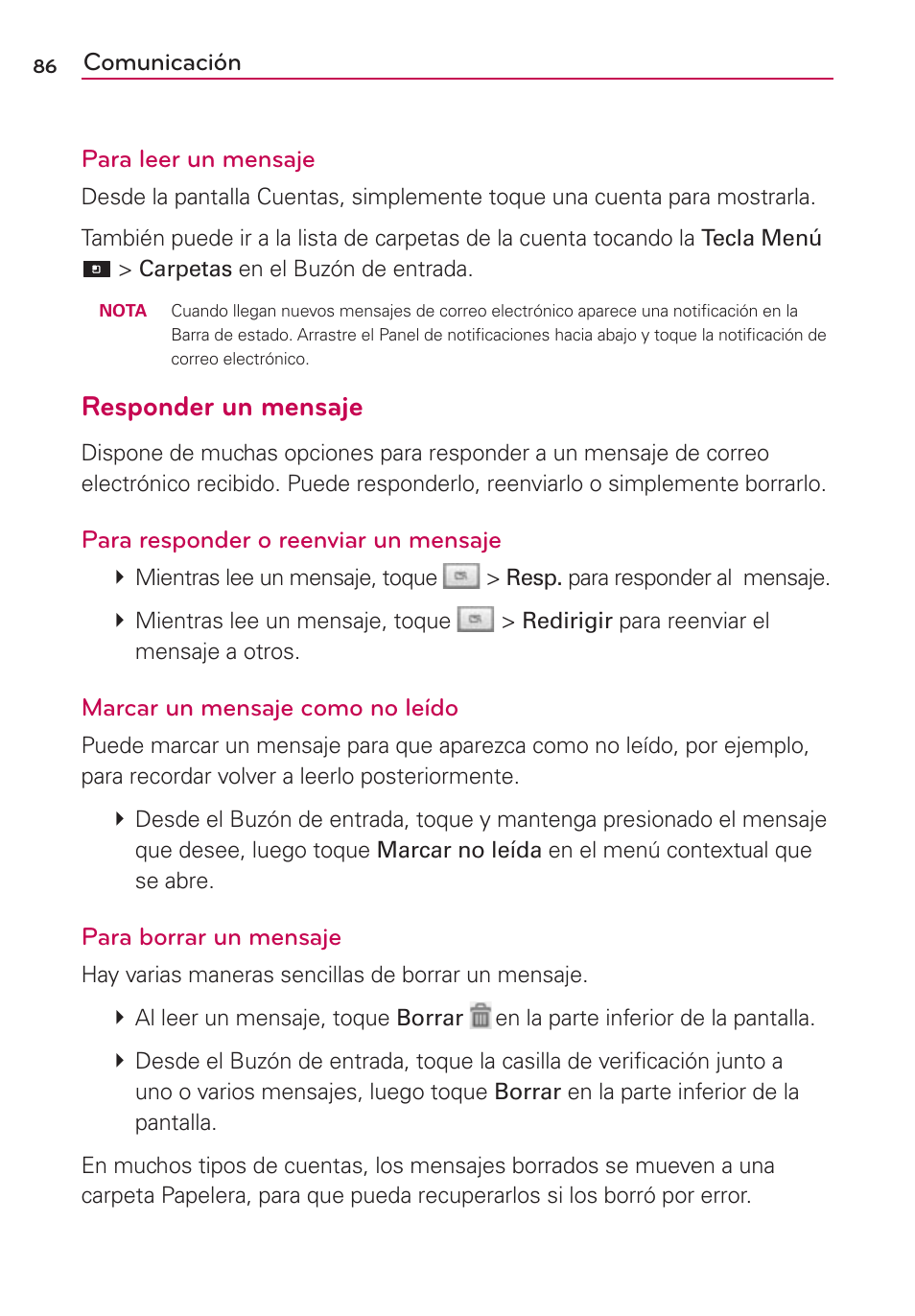 Responder un mensaje | LG CONNECT 4G MFL67218101 User Manual | Page 292 / 415