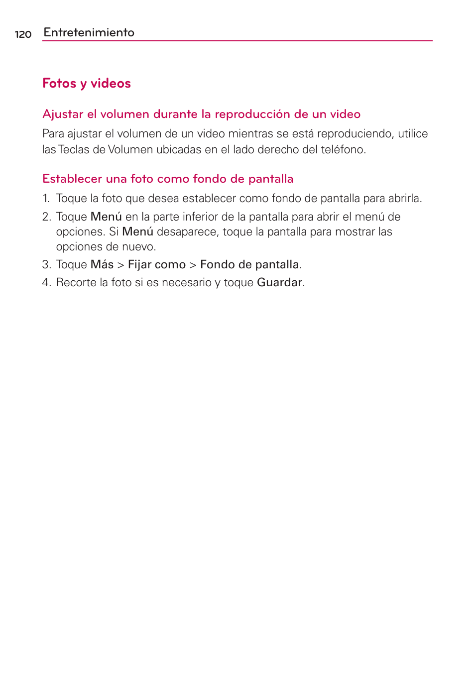 Fotos y videos | LG CONNECT 4G MFL67218101 User Manual | Page 326 / 415