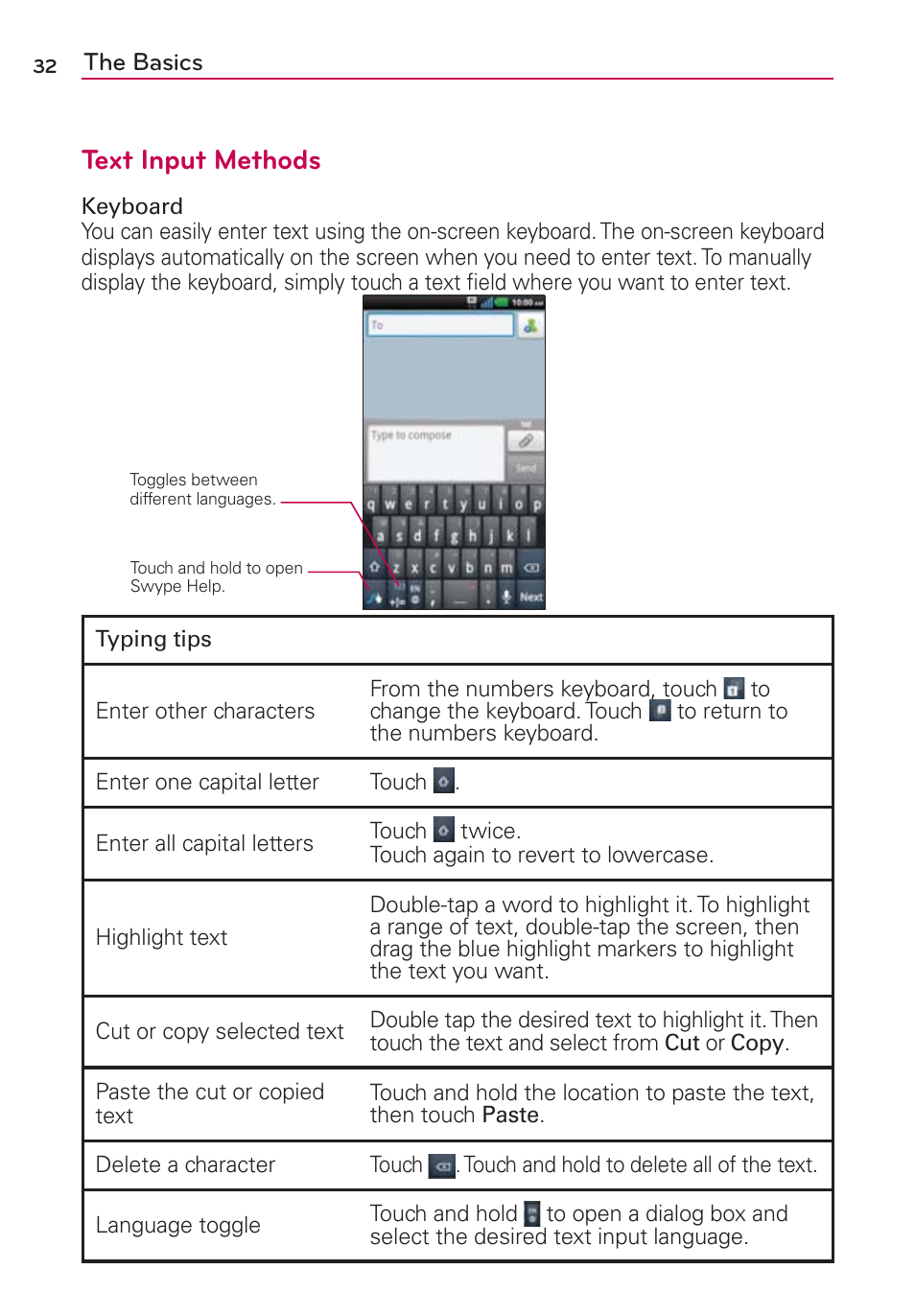 Text input methods | LG CONNECT 4G MFL67218101 User Manual | Page 34 / 415