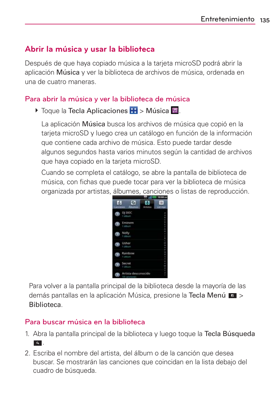 Abrir la música y usar la biblioteca | LG CONNECT 4G MFL67218101 User Manual | Page 341 / 415